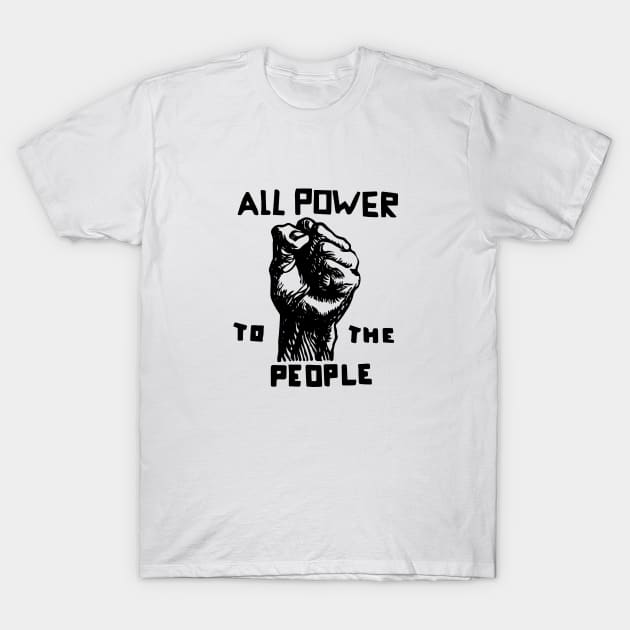 All Power To The People, Black Panthers, Black Panther Logo T-Shirt by UrbanLifeApparel